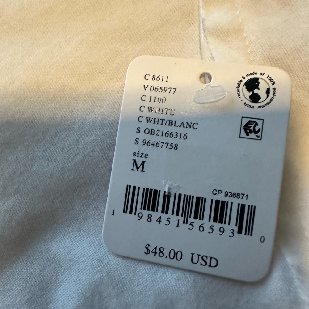 FP Movement Don’t  Sweat It White Muscle Tee with Mint Crewneck Size Medium NWT - Picture 7 of 7
